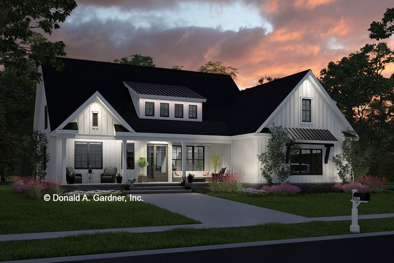 Home Plan - Exterior - Front Elevation 3 for Modern House Plan #929-1174 - 3 bed, 2.5 bath