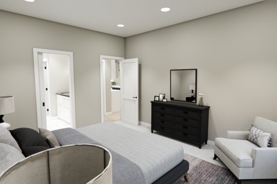 Interior - Master Bedroom 1 for Bungalow House Plan #51-1413 - 4 bed, 3.5 bath