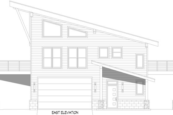 Exterior - Other Elevation 1 for Contemporary House Plan #932-1109 - 2 bed, 2.5 bath