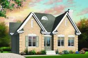 European Style House Plan - 2 Beds 1 Baths 1114 Sq/Ft Plan #23-528 