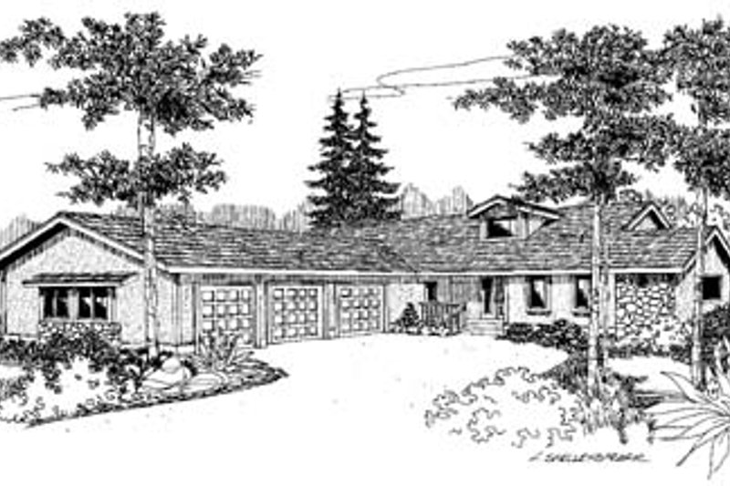 Home Plan - Ranch Exterior - Front Elevation Plan #60-531