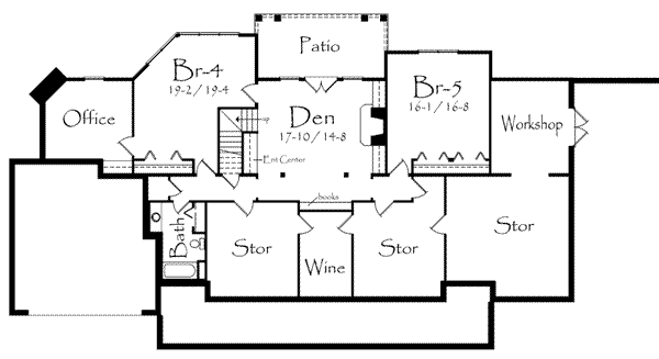 Country Floor Plan - Upper Floor Plan #71-119