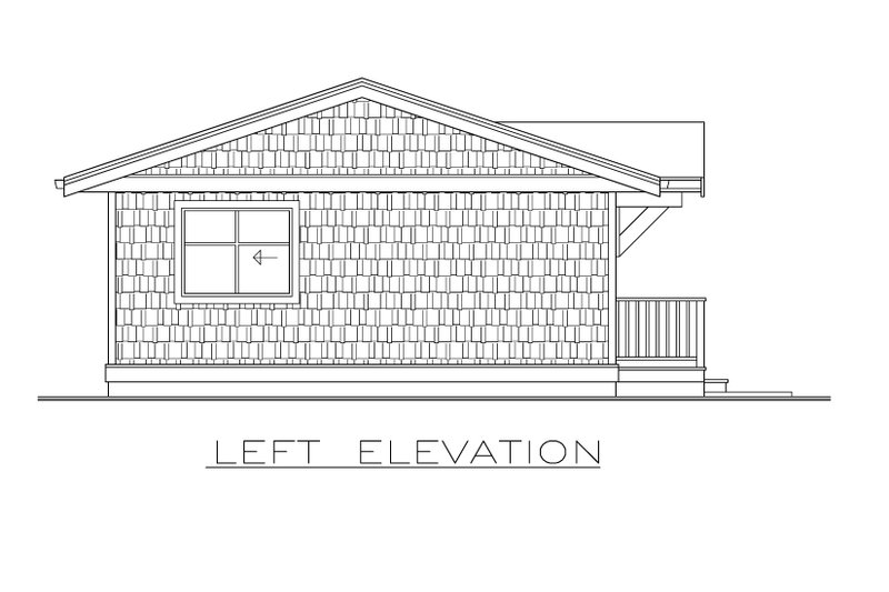Home Plan - Exterior - Other Elevation for Cottage House Plan #1100-66 - 2 bed, 1 bath