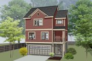 Traditional Style House Plan - 2 Beds 3 Baths 1160 Sq/Ft Plan #79-145 