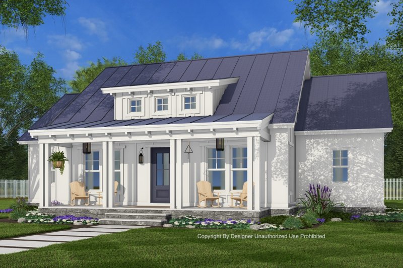 House Blueprint - Exterior - Front Elevation 4 for Bungalow House Plan #51-1444 - 3 bed, 2 bath