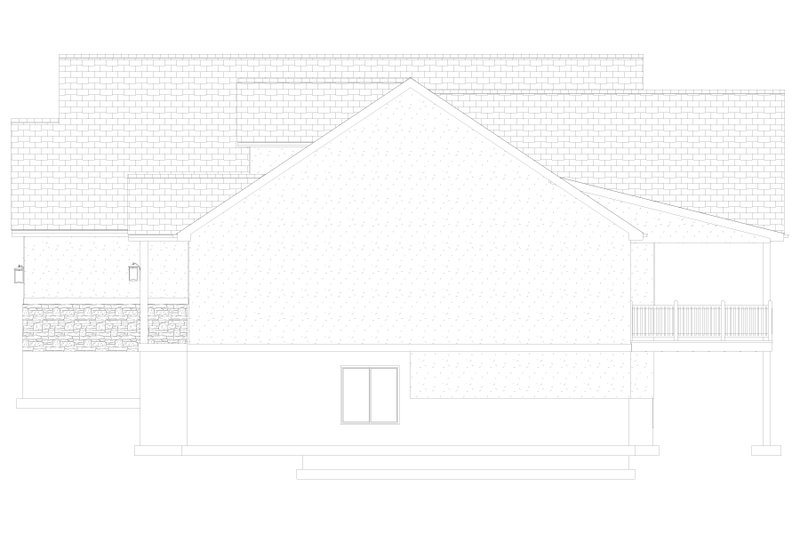 Dream House Plan - Exterior - Other Elevation 1 for Ranch House Plan #1060-287 - 3 bed, 2 bath