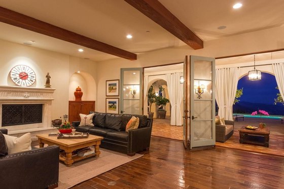 Interior - Family Room for Mediterranean House Plan #484-8 - 4 bed, 5 bath