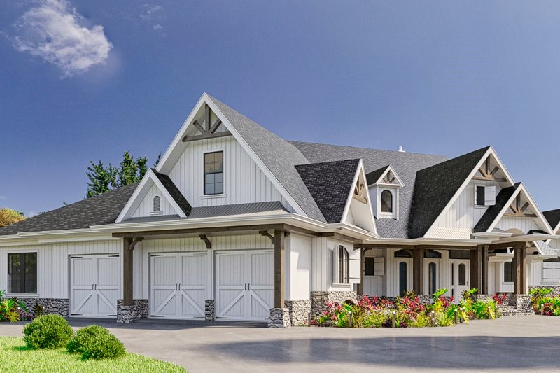 House Plan Design - Exterior - Front Elevation 5 for Craftsman House Plan #54-386 - 4 bed, 4.5 bath