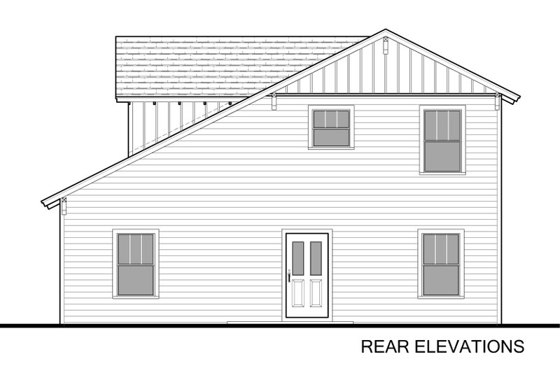 House Design - Exterior - Rear Elevation for Colonial House Plan #1058-212 - 3 bed, 2.5 bath