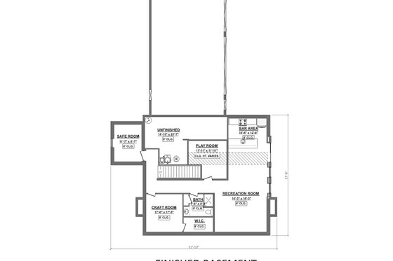Floor Plan - Other Floor 1 for Farmhouse House Plan #1089-15 - 4 bed, 3.5 bath