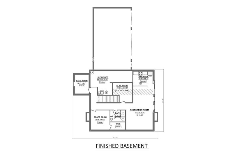House Plan Design - Floor Plan - Other Floor 1 for Farmhouse House Plan #1089-15 - 4 bed, 3.5 bath
