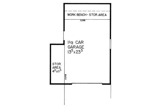 Floor Plan - Main Floor for Colonial House Plan #72-238, 0 bath