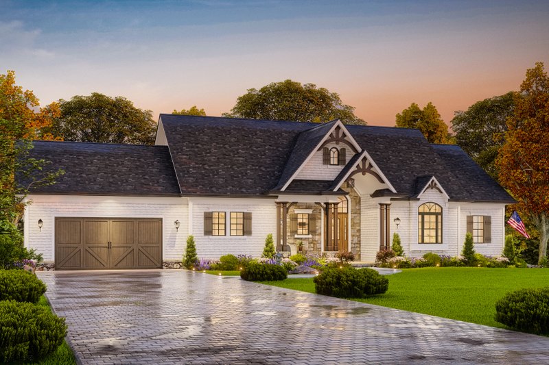 Architectural House Design - Exterior - Front Elevation 5 for Traditional House Plan #54-710 - 4 bed, 4 bath
