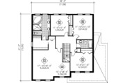 Colonial Style House Plan - 4 Beds 2.5 Baths 2738 Sq/Ft Plan #25-4223 