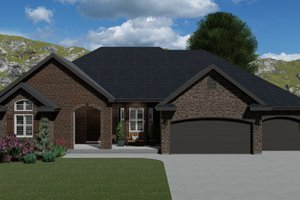Traditional Exterior - Front Elevation Plan #1060-61