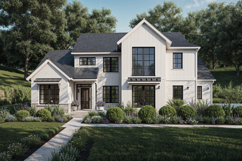 House Blueprint - Photo 3 for Farmhouse House Plan #1109-20 - 4 bed, 3 bath