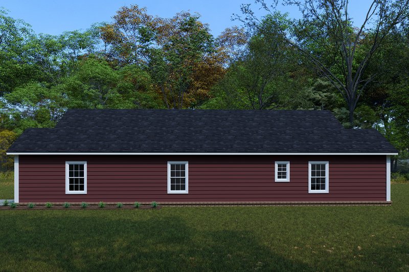 House Blueprint - Exterior - Other Elevation for Cottage House Plan #513-2316 - 2 bed, 2 bath