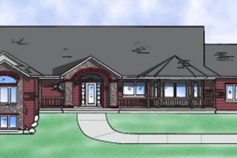 House Design - Country Exterior - Front Elevation Plan #5-123