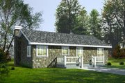 Cottage Style House Plan - 2 Beds 1 Baths 960 Sq/Ft Plan #92-103 