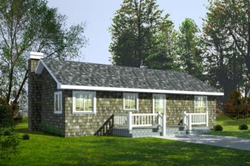 Architectural House Design - Cottage Exterior - Front Elevation Plan #92-103