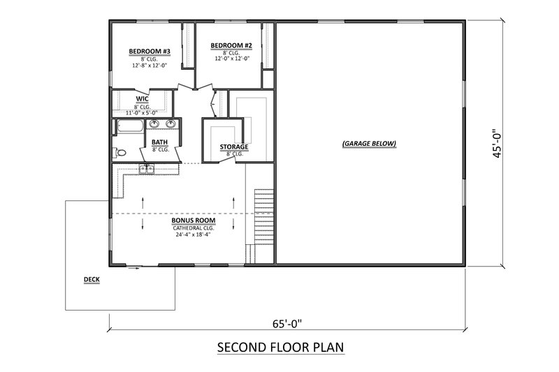 Dream House Plan - Floor Plan - Upper Floor for Barndominium House Plan #1089-38 - 3 bed, 2.5 bath