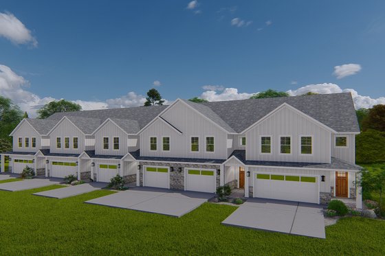 Exterior - Front Elevation 4 for Farmhouse House Plan #1060-317 - 18 bed, 12 bath