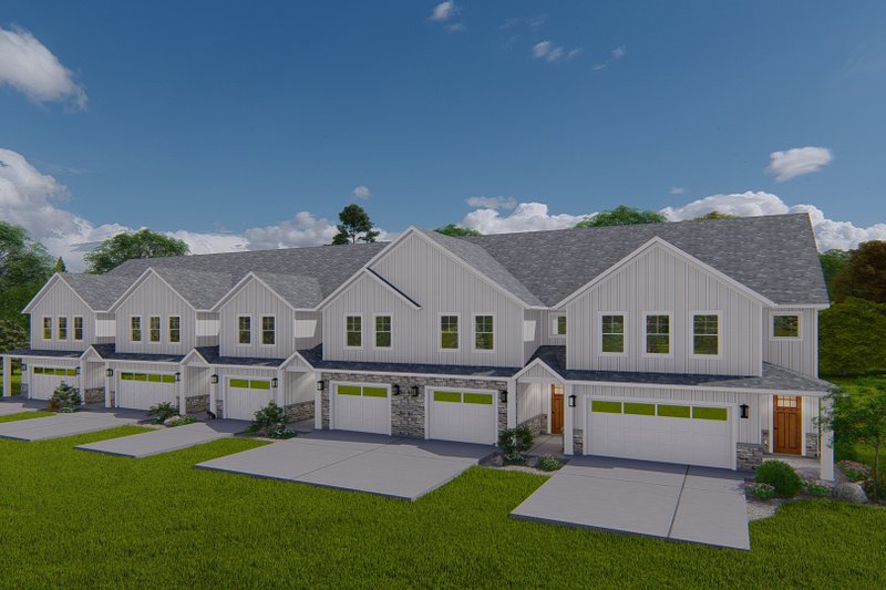 House Design - Exterior - Front Elevation 4 for Farmhouse House Plan #1060-317 - 18 bed, 12 bath