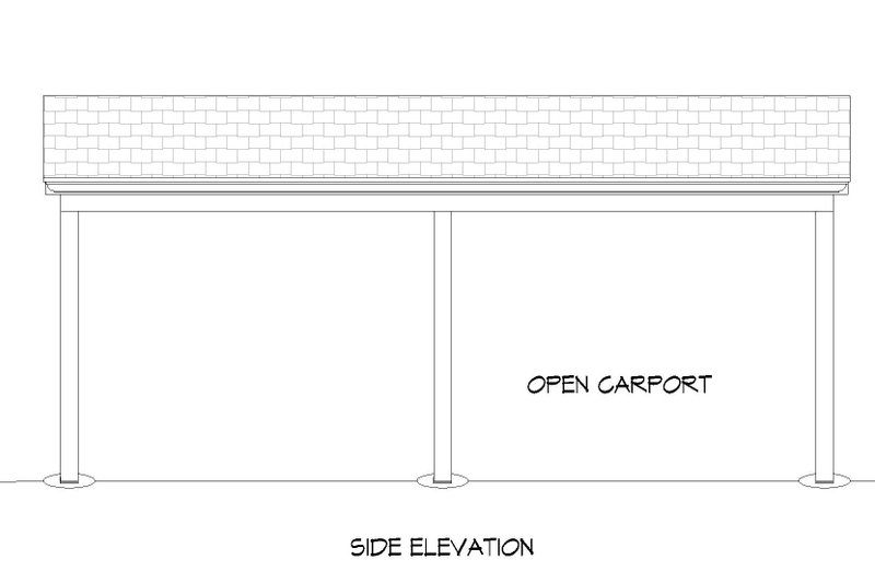 Home Plan - Exterior - Other Elevation for Country House Plan #932-227, 0 bath