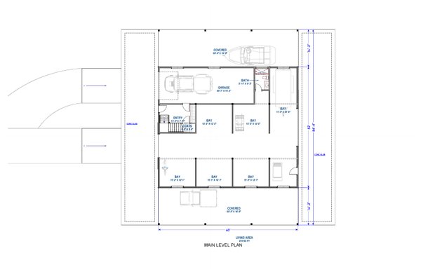 Country Floor Plan - Main Floor Plan #1069-32