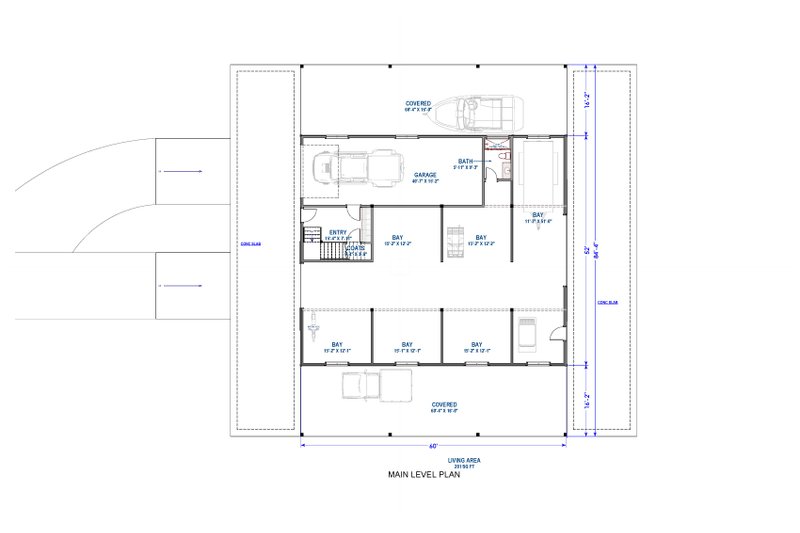 Dream House Plan - Floor Plan - Main Floor for Country House Plan #1069-32 - 4 bed, 3 bath