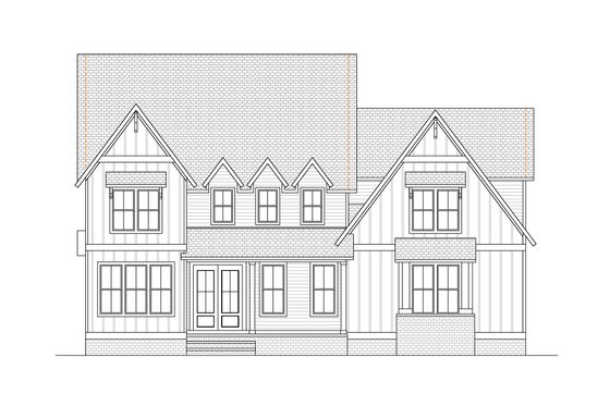Exterior - Front Elevation 1 for Country House Plan #1080-7 - 5 bed, 4.5 bath