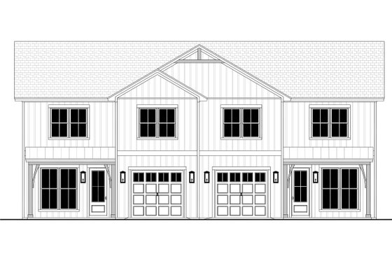 Exterior - Front Elevation 4 for Farmhouse House Plan #430-360 - 3 bed, 2.5 bath