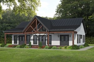 Country Exterior - Front Elevation Plan #932-1310