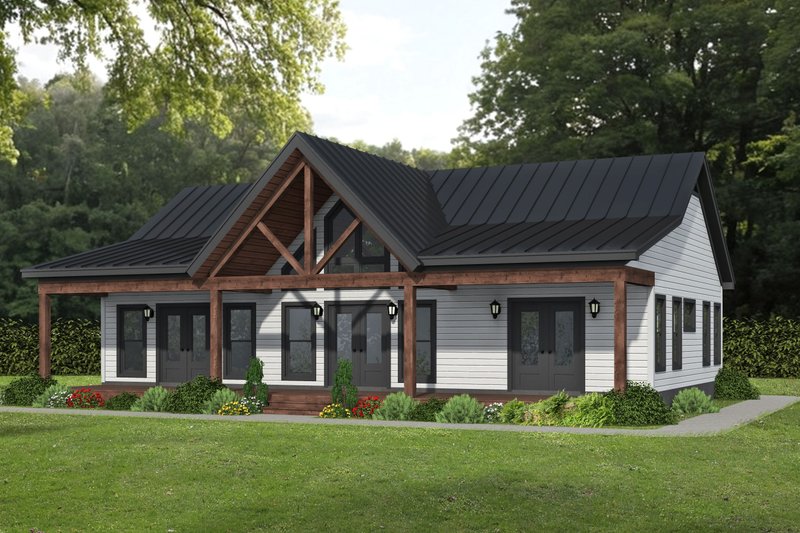 Country Style House Plan - 3 Beds 2 Baths 1425 Sq/Ft Plan #932-1310