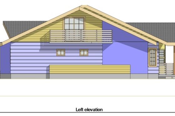 Exterior - Other Elevation 1 for Craftsman House Plan #476-1 - 3 bed, 2 bath