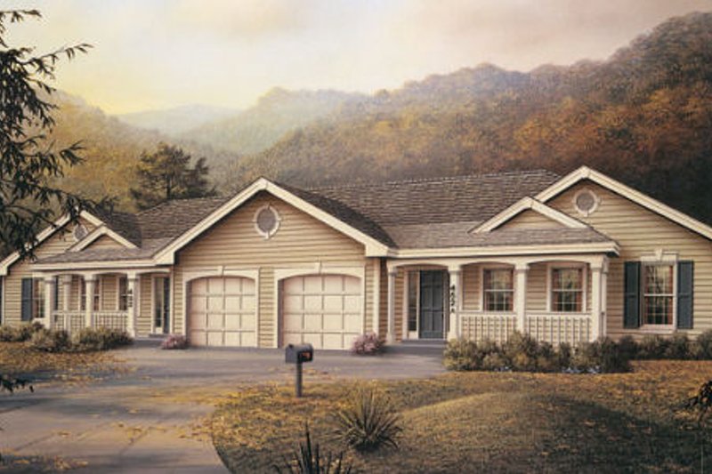 Dream House Plan - Traditional Exterior - Front Elevation Plan #57-142