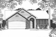 Traditional Style House Plan - 3 Beds 2 Baths 1159 Sq/Ft Plan #58-107 