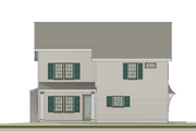 Colonial Style House Plan - 3 Beds 2.5 Baths 1855 Sq/Ft Plan #460-12 Exterior 