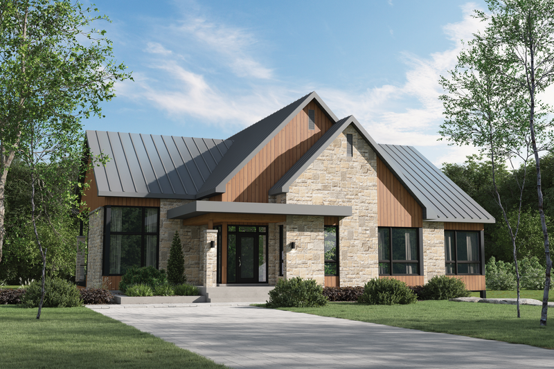 Dream House Plan - European Exterior - Front Elevation Plan #25-4982