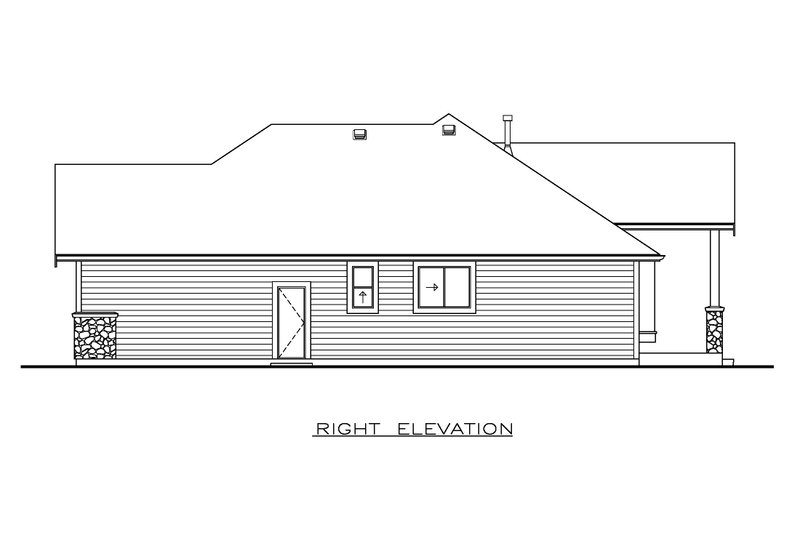 House Design - Exterior - Other Elevation 1 for Craftsman House Plan #1100-151 - 3 bed, 2.5 bath