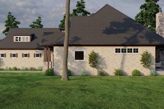 Exterior - Other Elevation 1 for European House Plan #17-3416 - 4 bed, 4.5 bath