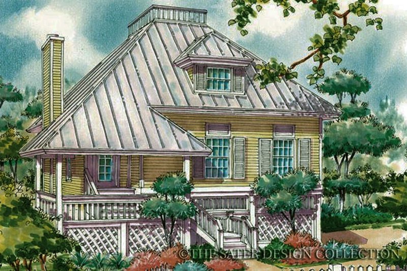 Architectural House Design - Country Exterior - Front Elevation Plan #930-29
