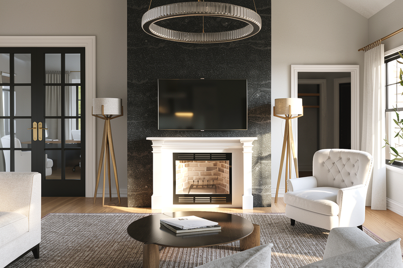 Dream House Plan - Interior - Family Room 1 for Ranch House Plan #1064-483 - 2 bed, 2.5 bath