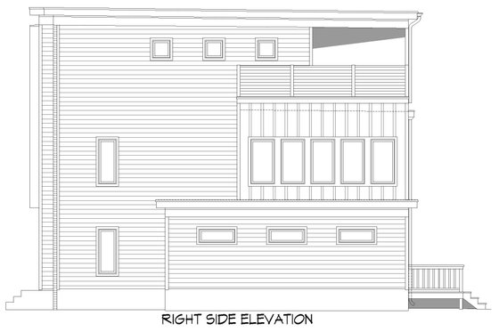Exterior - Other Elevation 1 for Contemporary House Plan #932-515 - 3 bed, 3.5 bath