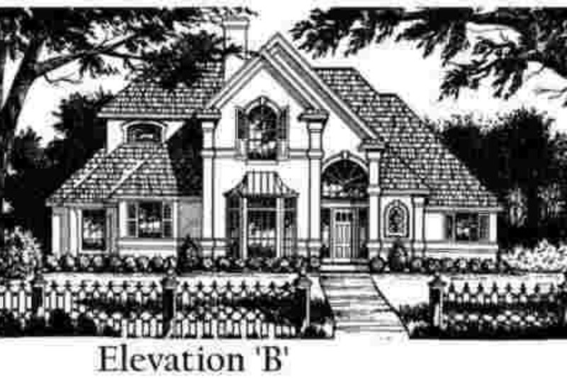 Home Plan - Exterior - Other Elevation for European House Plan #40-259 - 4 bed, 3.5 bath