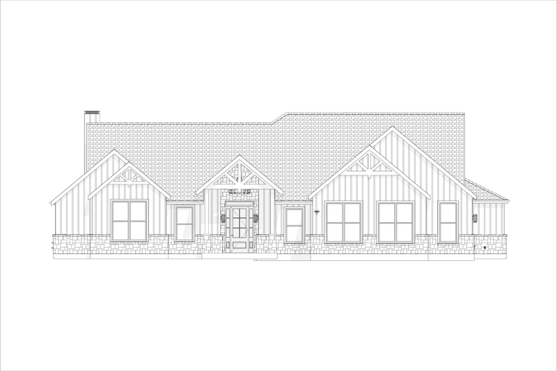 House Design - Exterior - Front Elevation 3 for Craftsman House Plan #1127-5 - 3 bed, 2.5 bath