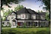 Victorian Style House Plan - 5 Beds 6 Baths 4826 Sq/Ft Plan #72-196 