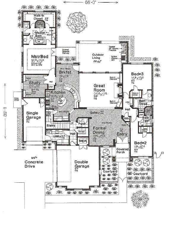 Home Plan - European Floor Plan - Main Floor Plan #310-641