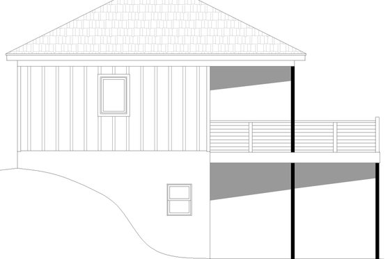 Exterior - Other Elevation for Prairie House Plan #932-752 - 1 bed, 1.5 bath