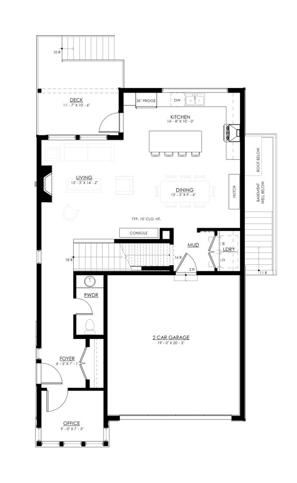 Home Plan - Farmhouse Floor Plan - Main Floor Plan #1114-110
